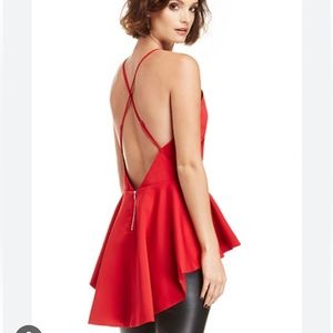 NWT StyleStalker April Moon Red Ruffle Top. Size: XS. Excellent condition ❤️